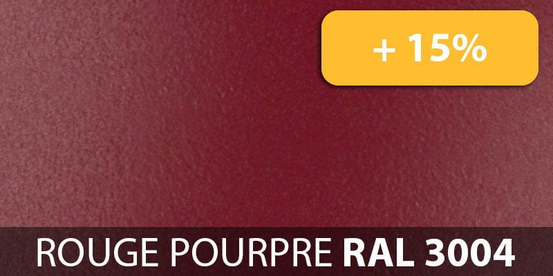 Rouge pourpre RAL 3004 +15%