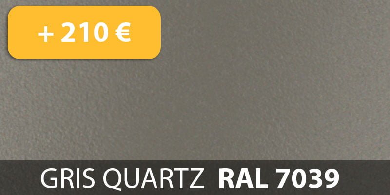 Gris Quartz RAL 7039 +210.00 €