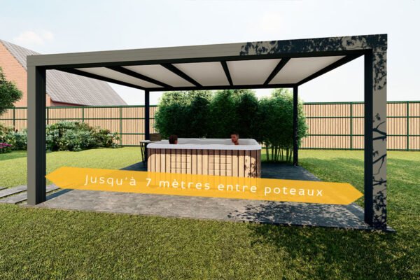 Abri de spa aluminium en kit Climalux horizon autoporté Skylux pas cher