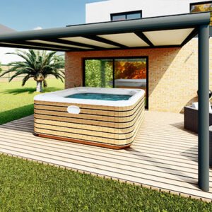 Abri de spa aluminium en kit Climalux softline Skylux pas cher