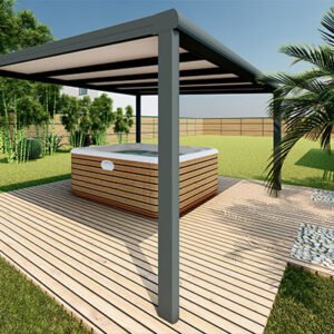 Abri de spa aluminium en kit Climalux softline autoporté Skylux pas cher