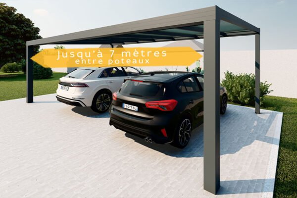 carport aluminium en kit Climalux Horizon autoporté Skylux pas cher