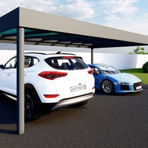 carport aluminium en kit Climacrown autoporté Skylux pas cher