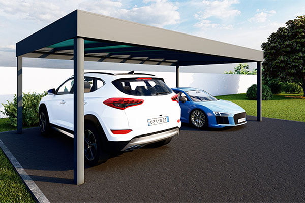 Carport Aluminium CLIMACROWN autoporté en kit - KITI