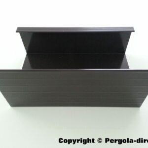 Gouttière rectangulaire en aluminium laqué