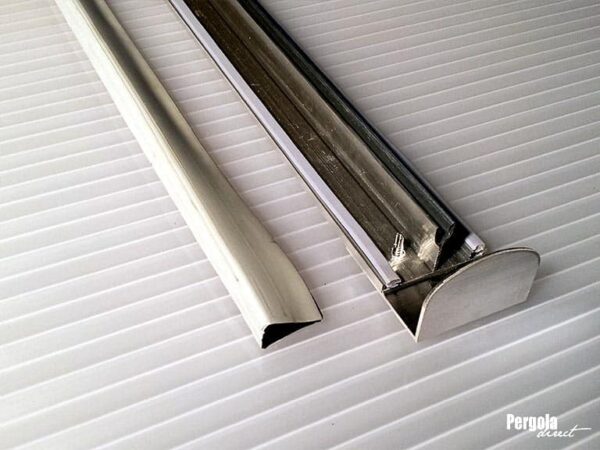 KIT de JONCTION  INTERMÉDIAIRE en aluminium brut pour plaques de 32 mm d’épaisseur