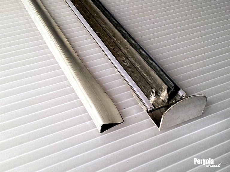 KIT de JONCTION  INTERMÉDIAIRE en aluminium brut pour plaques de 16 mm d’épaisseur